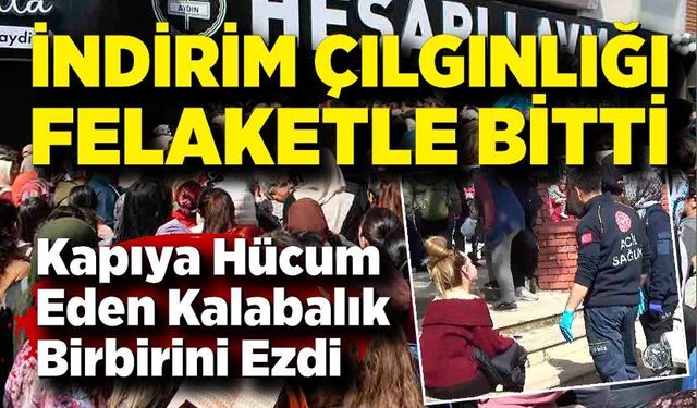 İndirim İçin Yarışan Vatandaşlar Ezilme Tehlikesi Geçirdi