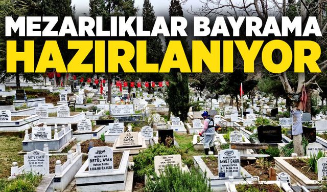 Kdz. Ereğli'de mezarlıklar bayrama hazırlanıyor