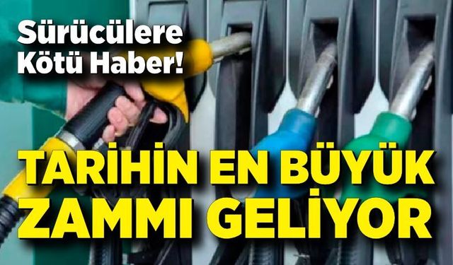 Sürücülere kötü haber! Tarihin en büyük zammı geliyor