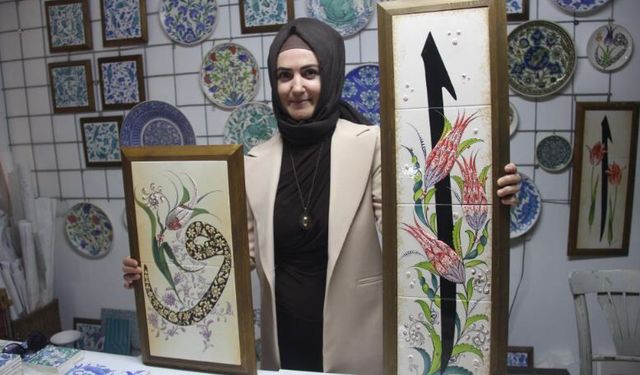 Çini sanatçısı Özlem Aşar: "Vav ile Elif'in aşkını eserlerime yansıtıyorum"