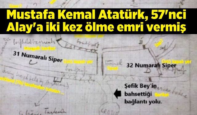 Mustafa Kemal Atatürk, 57'nci Alay'a iki kez ölme emri vermiş
