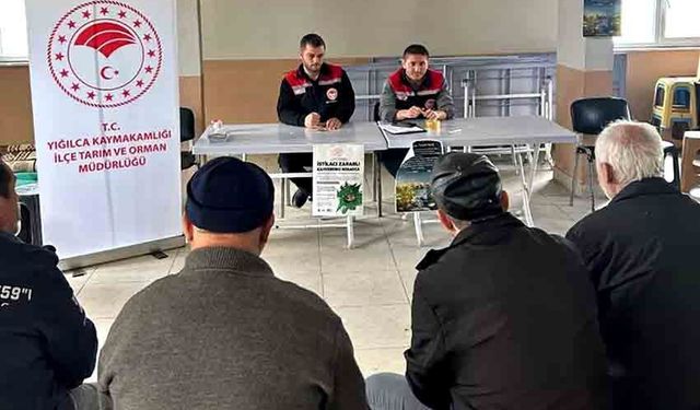 Çiftçilere kritik eğitim: Zararlılar ve destekler anlatıldı