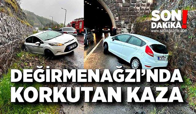 Değirmenağzı tüneli çıkışı kaza!