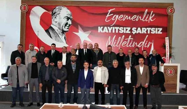 Karaveli’yi muhtarlar ziyaret etti