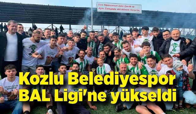 Kozlu Belediyespor BAL Ligi'ne yükseldi