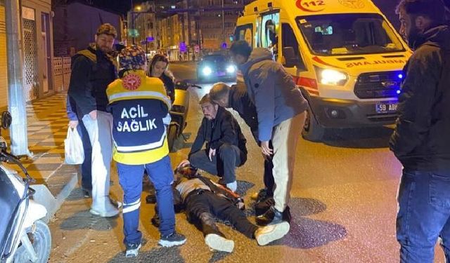 Motosiklet ile otomobil çarpıştı: 1 yaralı