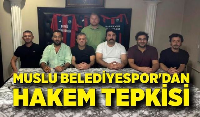 Muslu Belediyespor'dan hakem tepkisi: "Adalet duygusu zedelendi"