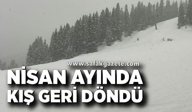 Nisan’da Kar Sürprizi: Ilgaz Dağı Beyaza Büründü