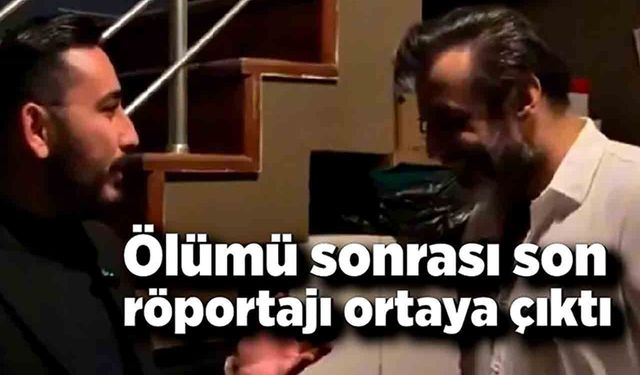 Sanatçı Rıza Tamer'in son röportajı ortaya çıktı
