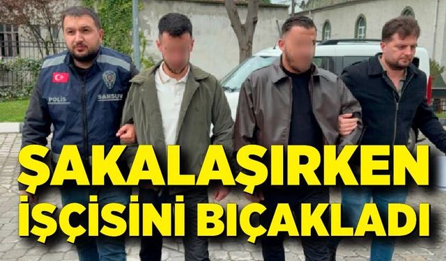 Şakalaşırken işçisini bıçakladı; Suçu çalışanı üstlendi