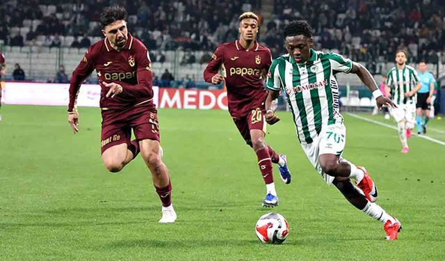 Konyaspor’dan Trabzonspor’a çifte darbe: 2-1