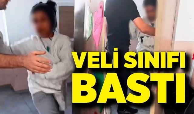 Veli sınıfı bastı! Öğretmene tehdit ve saldırı girişimi