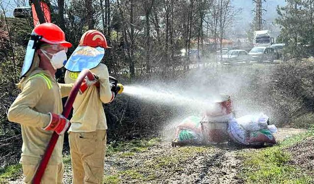 Yangın savaşçıları bölgenin en iyi ekibi olmak için yarışıyor