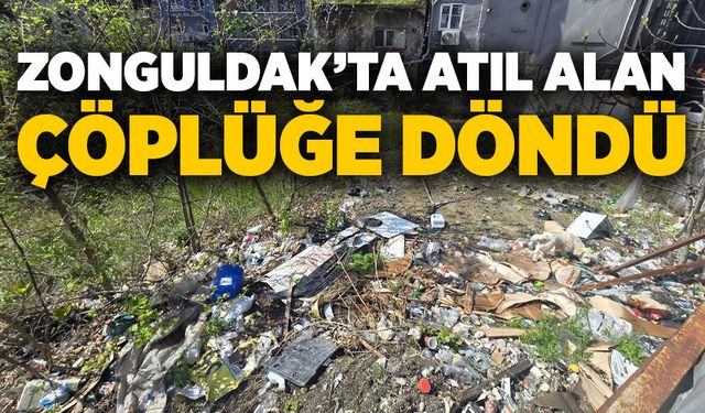Zonguldak’ta atıl alan çöplüğe döndü