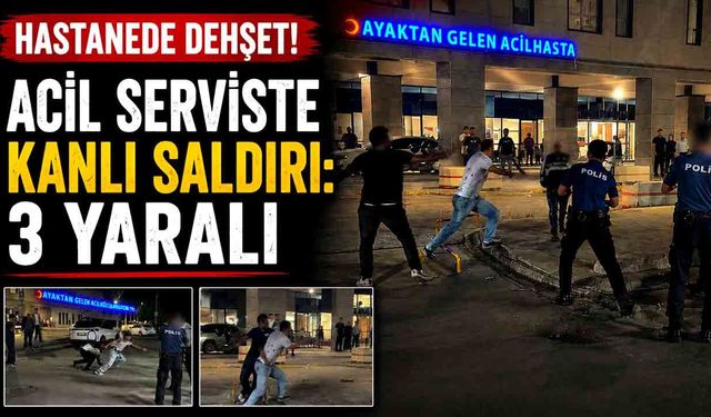 Bıçaklı saldırgan hastaneyi kana buladı! 3 yaralı