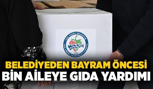 Belediyeden bayram öncesi bin aileye gıda yardımı