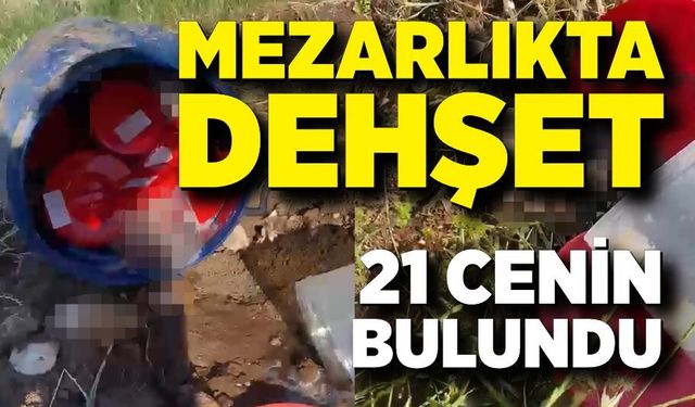 Tüyler Ürperten Olay! Bidonda 21 Cenin Bulundu