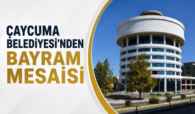 Çaycuma Belediyesi’nden bayram mesaisi