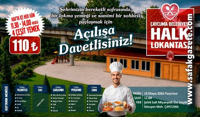 Çaycuma’da Halk Lokantası açılıyor