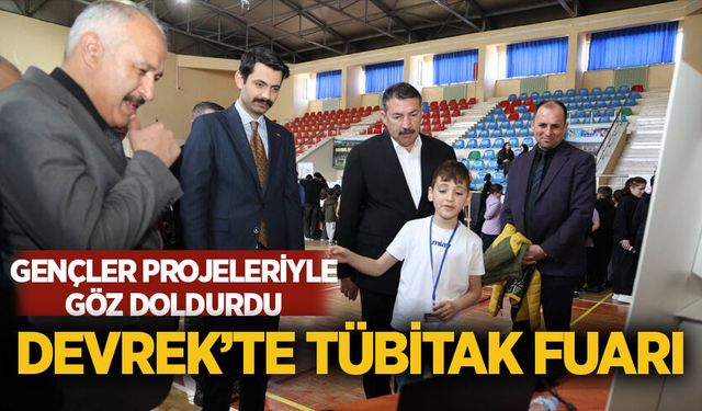 Devrek’te TÜBİTAK fuarı: Gençler projeleriyle göz doldurdu