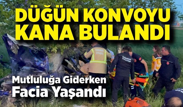 Düğün Konvoyunda Feci Kaza: 1 Ölü, 1 Ağır Yaralı