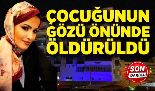 Cani koca çocuğunun gözü önünde eşini öldürdü