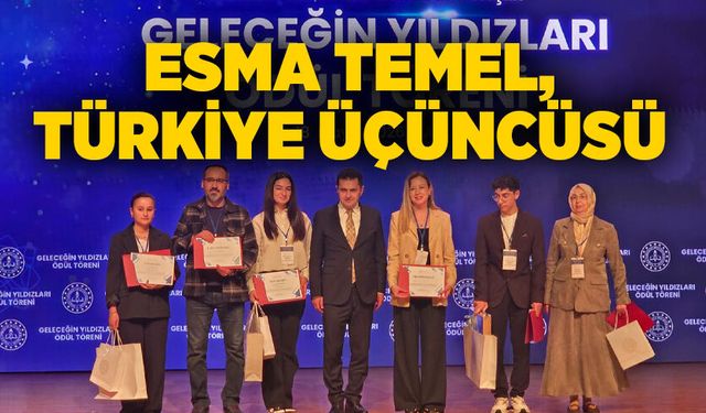 Esma Temel, Türkiye üçüncüsü