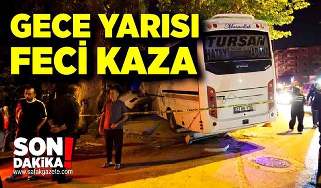 Alkollü sürücünün minibüsü iş yerine daldı: 2 yaralı