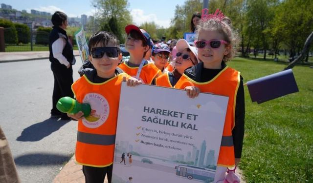 "Hareket et, sağlıklı kal" mesajı miniklerden geldi