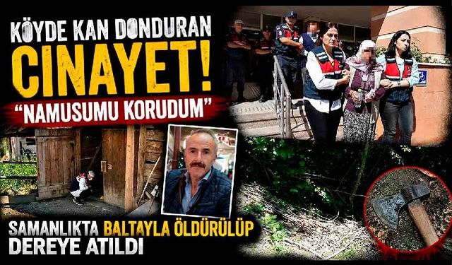 Köyde Kan Donduran Cinayet! Cesedi Sürükleyip Dereye Attılar