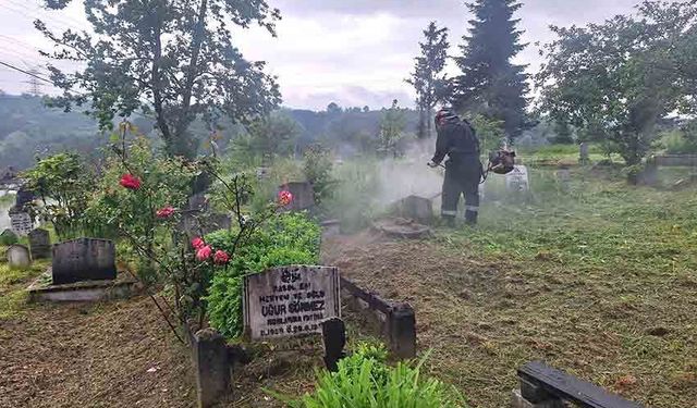 Mezarlıklar ve Parklar Bayrama Hazırlandı