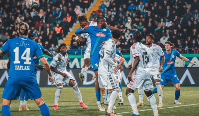 Beşiktaş Rize’de geri döndü! Nefes kesen maçta 4 gol
