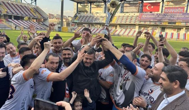 Karabük 1.Amatör Lig'de şampiyon Safranboluspor