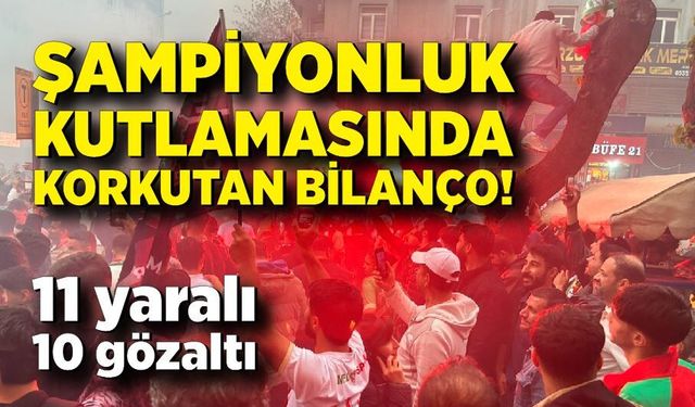 Savaş gibi kutlama; 11 yaralı, 10 gözaltı