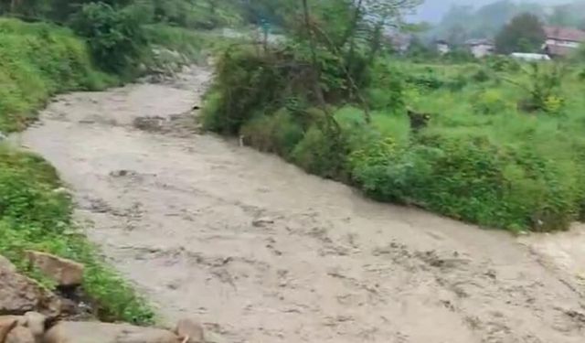 Sağanak sonrası derelerdeki su seviyeleri yükseldi