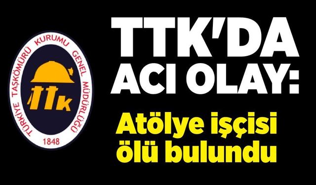 TTK'da acı olay: Atölye işçisi Ali Ağaç ölü bulundu