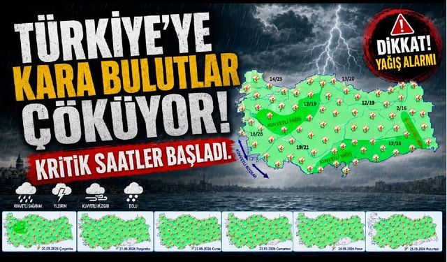 Türkiye’ye Kara Bulutlar Çöküyor! Kritik Saatler Başladı