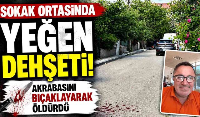 Sokak ortasında yeğen dehşeti: Akrabasını bıçaklayarak öldürdü