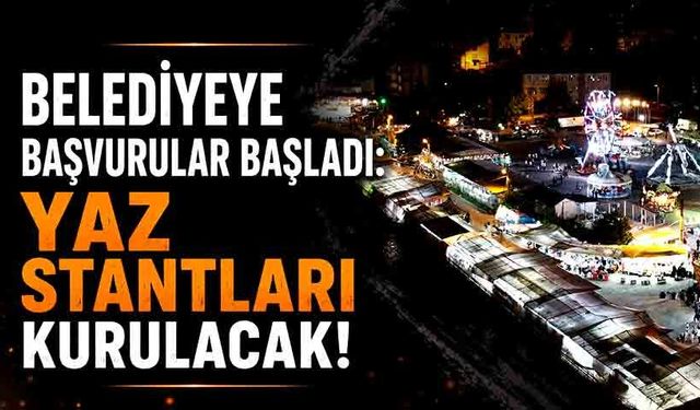 Belediyeye başvurular başladı: Yaz stantları kurulacak!