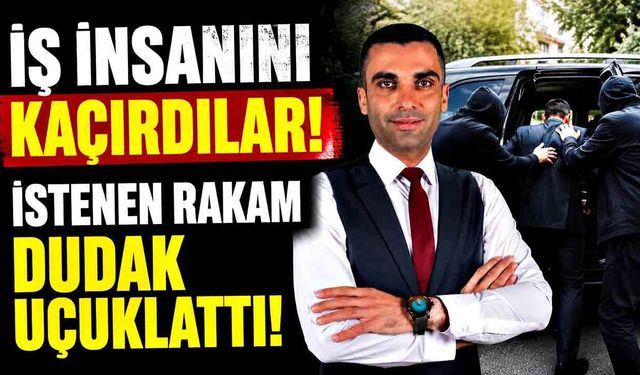 İş insanını kaçırdılar! İstenen rakam dudak uçuklattı