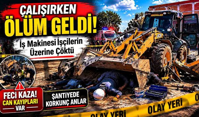 İş Makinesi Faciası: Bir İşçi Öldü, Diğeri Ağır Yaralı