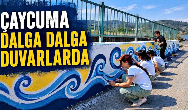 Çaycuma dalga dalga duvarlarda
