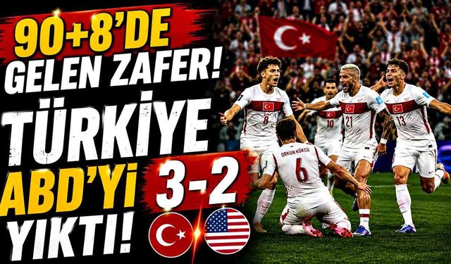 Milli Takımdan Nefes Kesen Geri Dönüş! ABD Evinde Yıkıldı