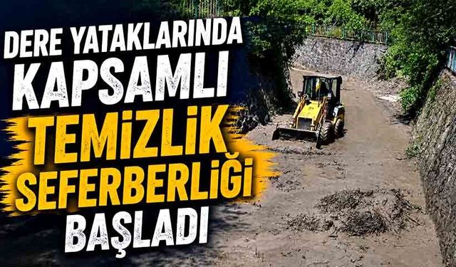Dere yataklarında kapsamlı temizlik seferberliği başladı
