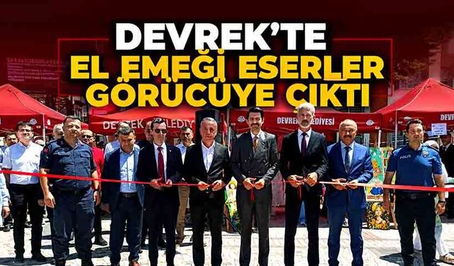 Devrek'te el emeği eserler görücüye çıktı