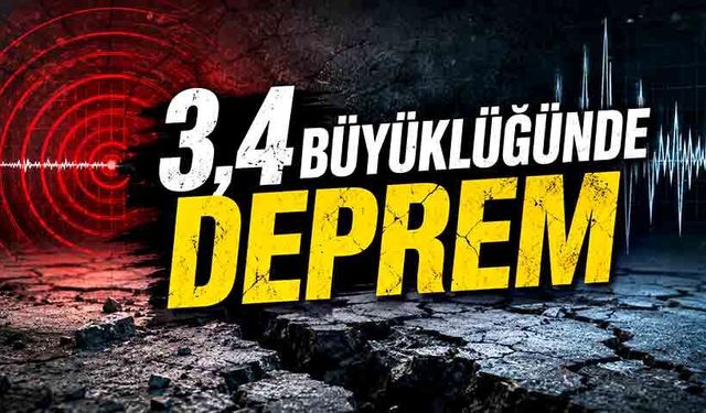 En derin uykuda sallandılar: 3,4 büyüklüğünde deprem!