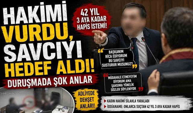 Hakimi Vurdu, Savcıyı Hedef Aldı! Duruşmada Şok Anlar