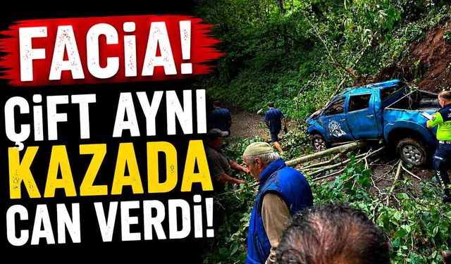 Uçuruma Yuvarlanan Kamyonet Karı Kocayı Hayattan Kopardı