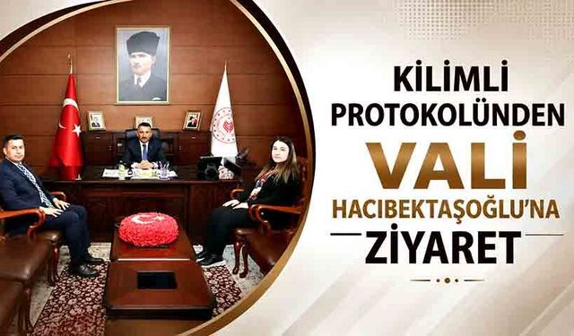Kilimli kaymakamı ve belediye başkanı Vali’yi ziyaret etti