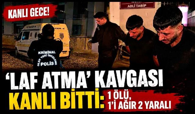 'Laf atma' kavgası kanlı bitti: 1 ölü, 1’i ağır 2 yaralı